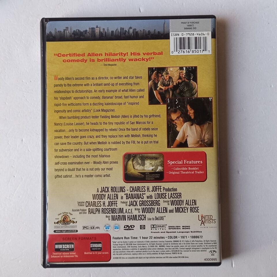 BANANAS - WOODY ALLEN, LOUISE LASSER - DVD 1.BÖLGE 2.EL