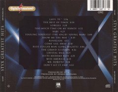 STYX - GREATEST HITS (1995) - CD MADE IN USA 2.EL