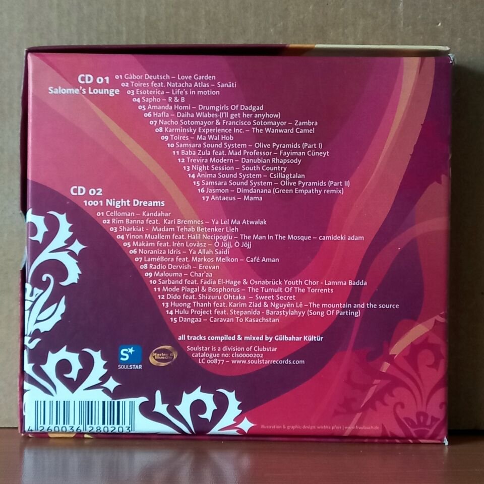 HAREM'S SECRET / EMOTIONAL AND SENSUAL ORIENTAL GROOVES COMPILED BY GÜLBAHAR KÜLTÜR / BABA ZULA, JASMON, HAFLA, SAPHO, CELLOMAN, DIDO, HULU PROJECT, DANGAA (2004) - 2CD 2.EL