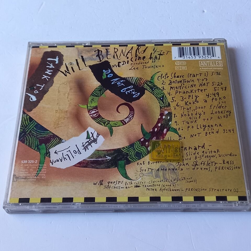 WILL BERNARD 4-TET – MEDICINE HAT (1998) - CD 2.EL