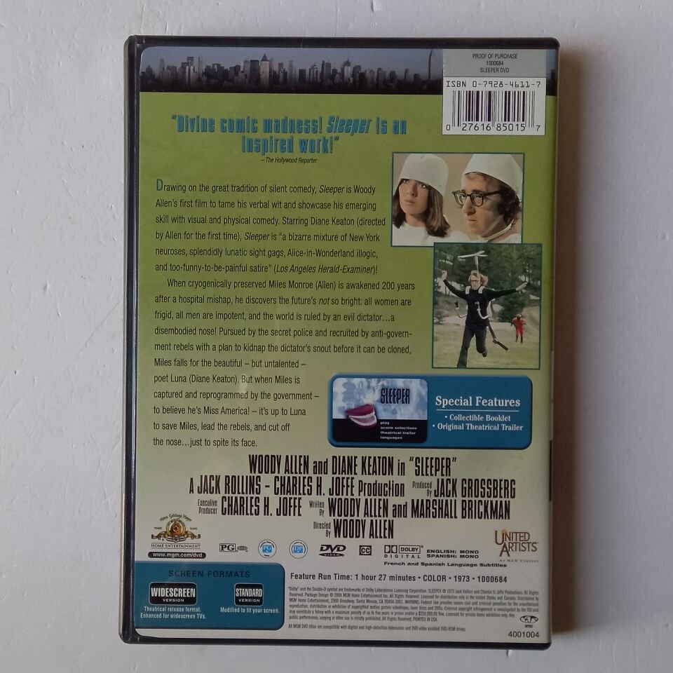 SLEEPER - WOODY ALLEN, DIANE KEATON - DVD 1.BÖLGE 2.EL