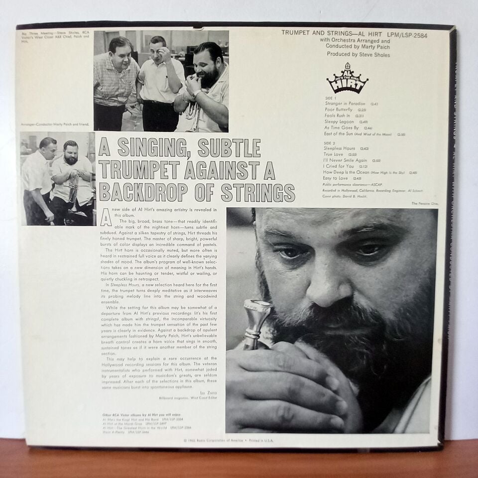 AL HIRT – TRUMPET AND STRINGS (1962) - LP 2.EL PLAK