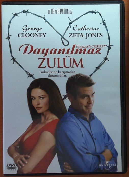 DAYANILMAZ ZULÜM - INTOLERABLE CRUELTY - GEORGE CLOONEY - CATHERINE ZETA-JONES - GEOFFREY RUSH - ETHAN COEN & JOEL COEN - DVD 2.EL