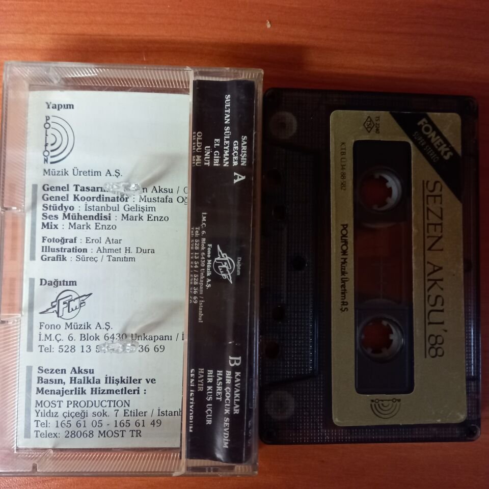 SEZEN AKSU - SEZEN AKSU '88 (1988) - KASET 2.EL