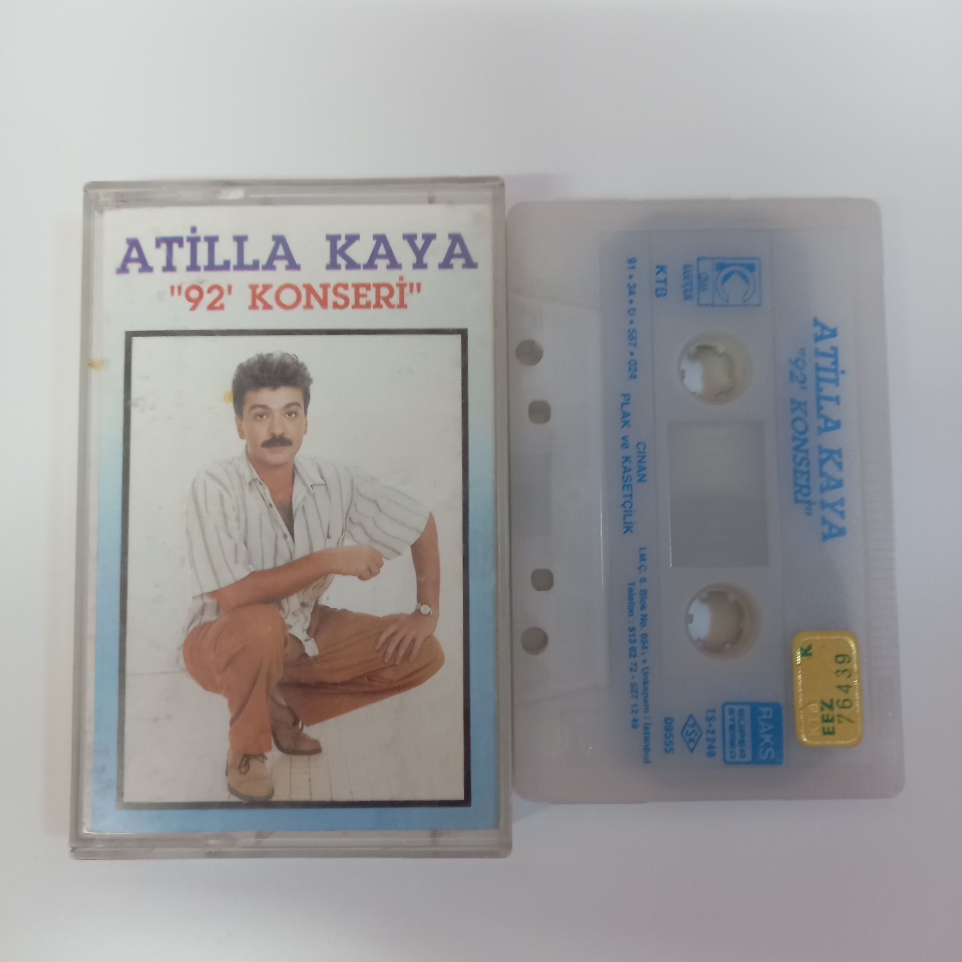 ATİLLA KAYA - '92 KONSERİ (1991) - KASET 2.EL
