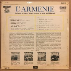 L'ARMENIE ERMENİSTAN FOLK ARA BARTEVIAN