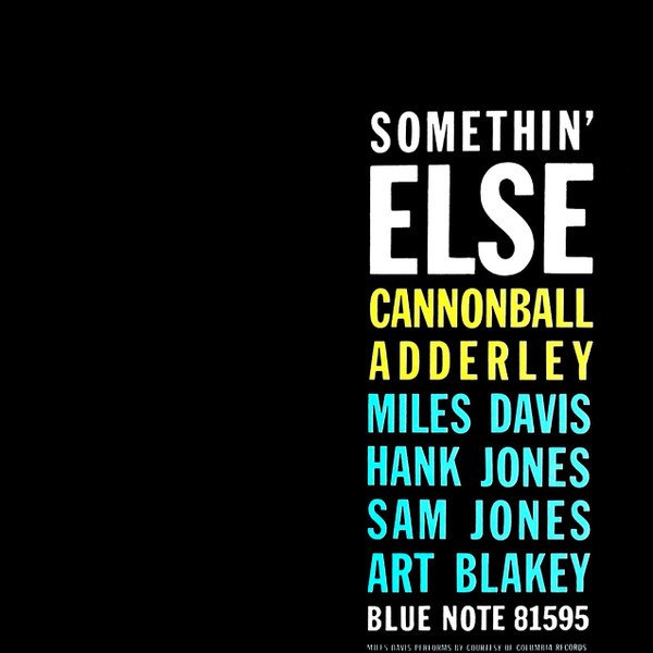 CANNONBALL ADDERLEY (& MILES DAVIS, ART BLAKEY,..) - SOMETHIN' ELSE (1958) LP REISSUE SIFIR PLAK