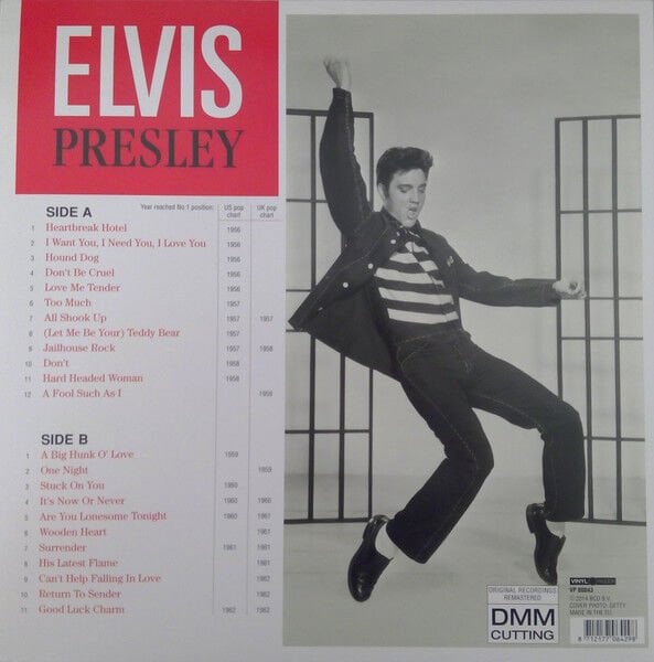 ELVIS PRESLEY – NUMBER ONE HITS  (2014) - LP 2025 REISSUE 180GR COLOURED VINYL SIFIR PLAK