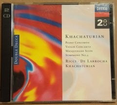 KHACHATURIAN - PIANO CONCERTO/VIOLIN CON./MASQUERADE SUITE/SYMPH NO 2 (1996) - 2CD 2.EL