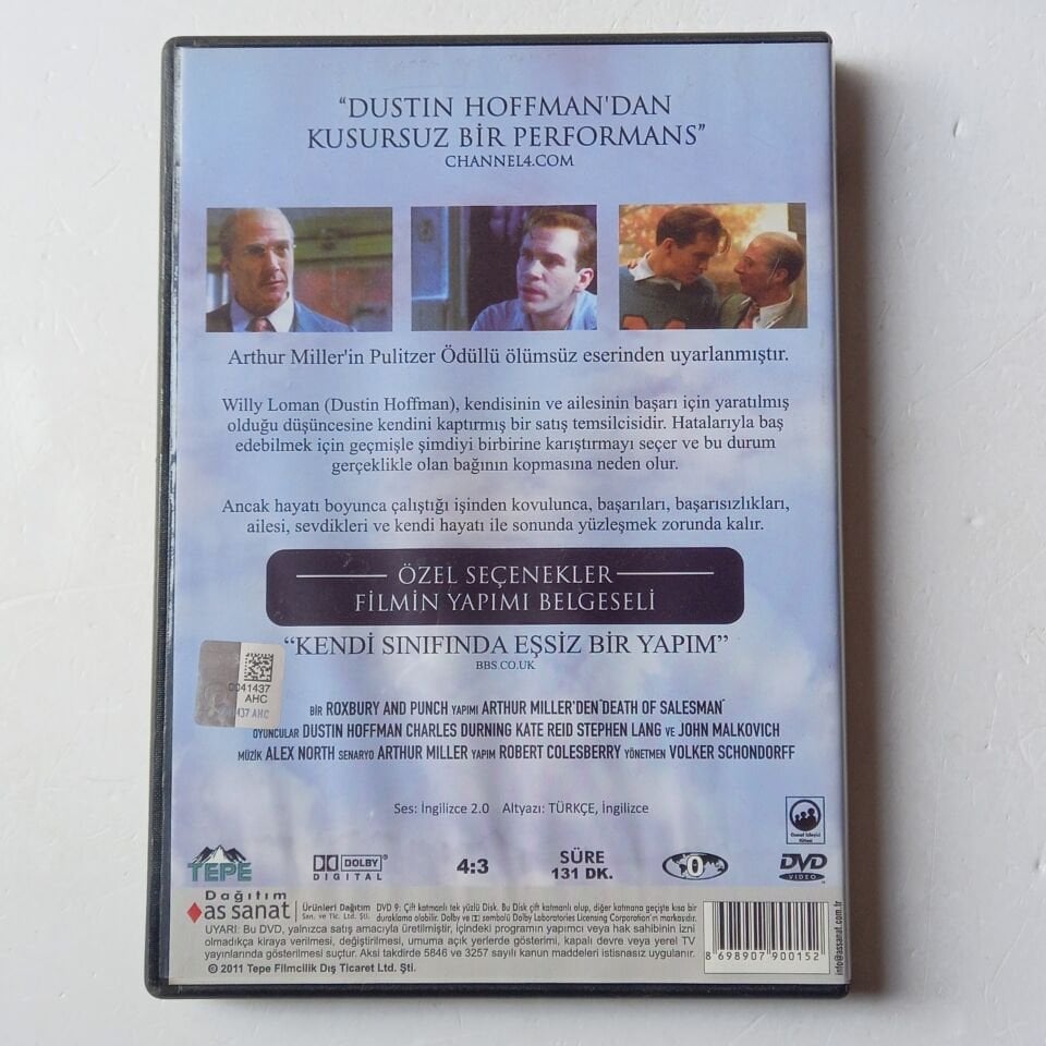 SATICININ ÖLÜMÜ / DEATH OF A SALESMAN - DUSTIN HOFFMAN, JOHN MALKOVICH - DVD 2.EL