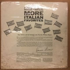 CONNIE FRANCIS - MORE ITALIAN FAVORITES 1960 SIFIR PLAK
