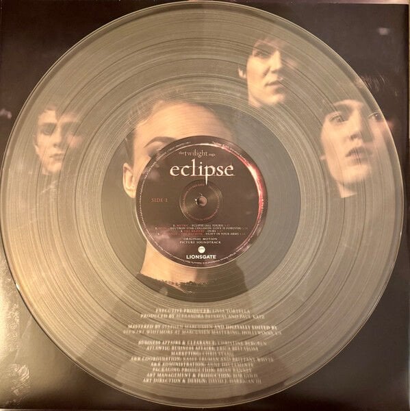 THE TWILIGHT SAGA ECLIPSE - SOUNDTRACK (2010) - 2LP 2025 MILKY CLEAR & BLACK ICE COLOURED SIFIR PLAK