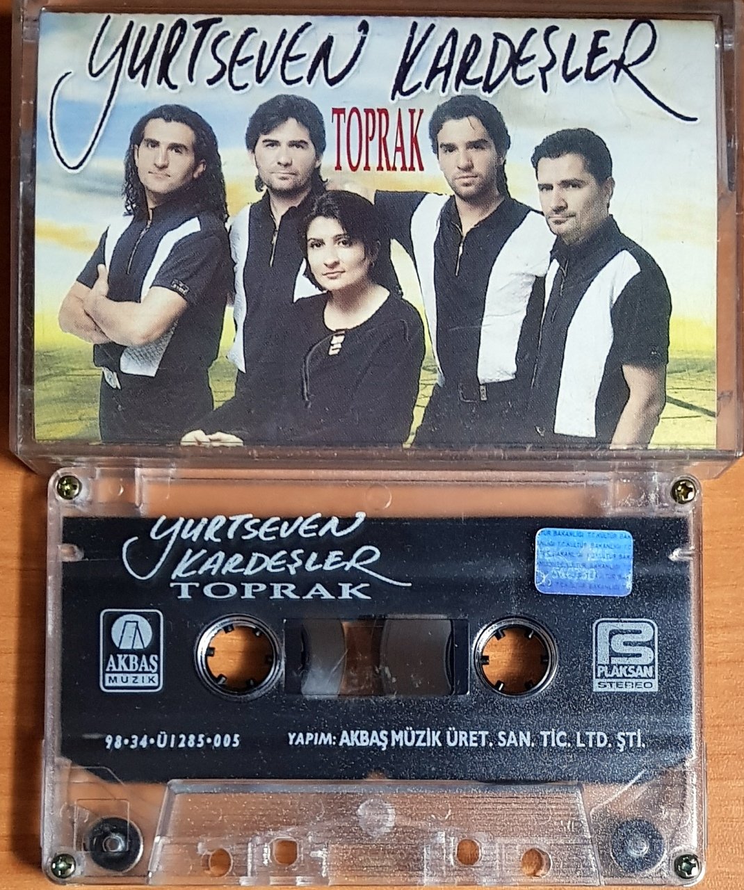 YURTSEVEN KARDEŞLER - TOPRAK (1998) AKBAŞ MÜZİK KASET 2.EL