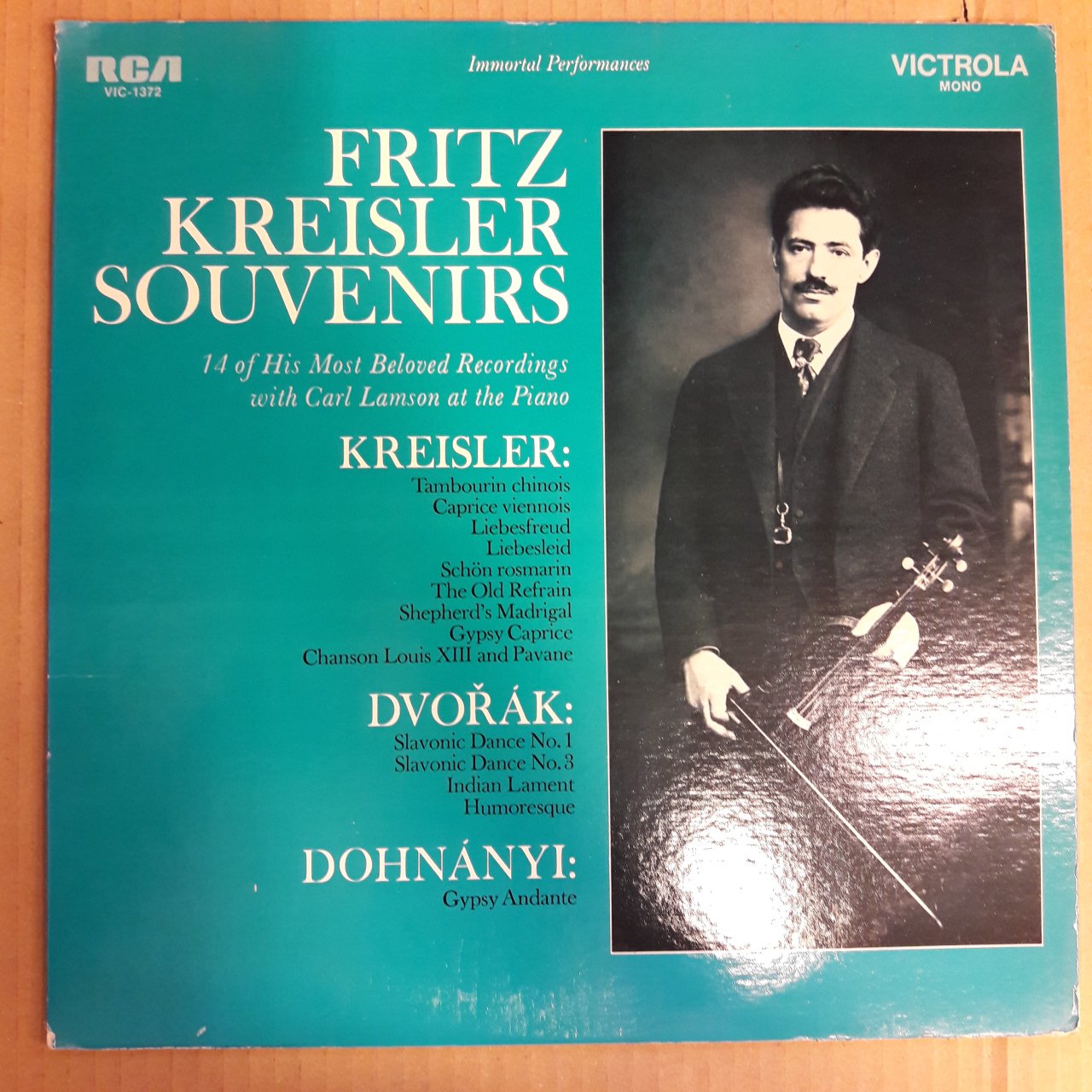 FRITZ KREISLER - SOUVENIRS / DVORAK / DOHNANYI - (1968) - LP 2.EL PLAK