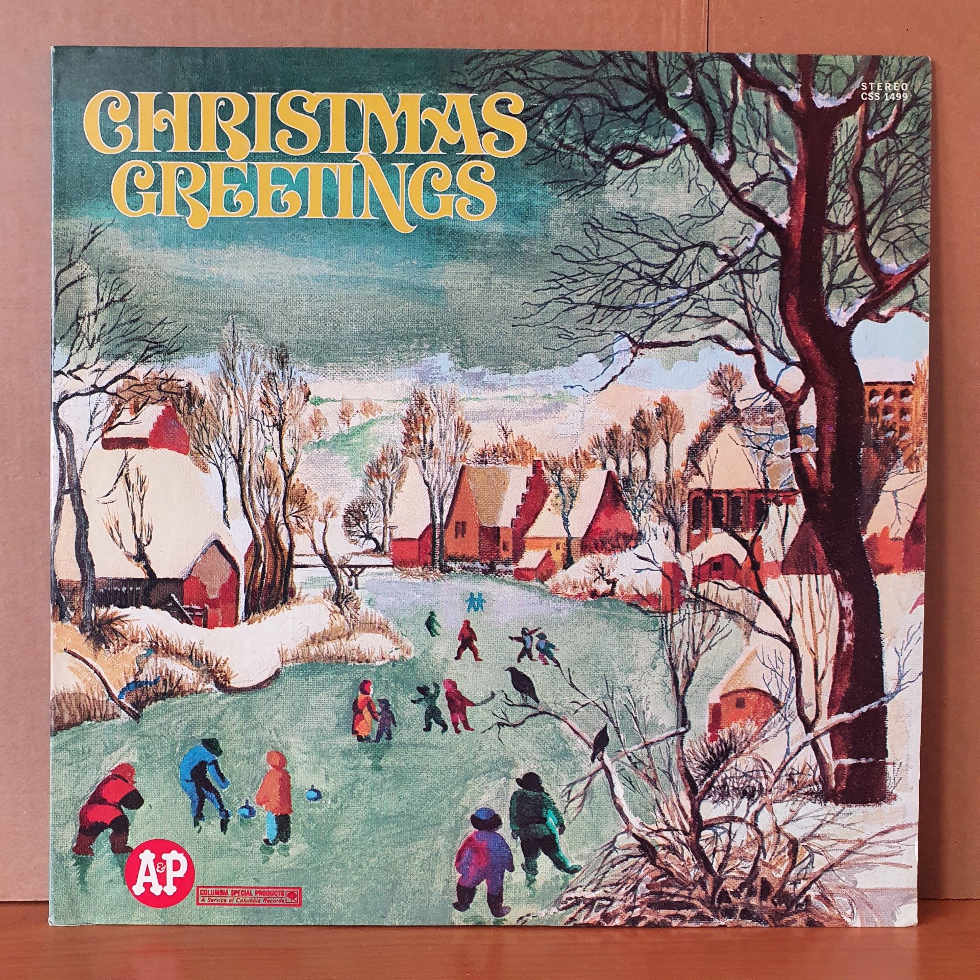 CHRISTMAS GREETINGS / JOHNNY CASH, BARBRA STREISAND, ROBERT GOULET, MAHALIA JACKSON, RAY CONNIFF (1975) - LP 2.EL PLAK