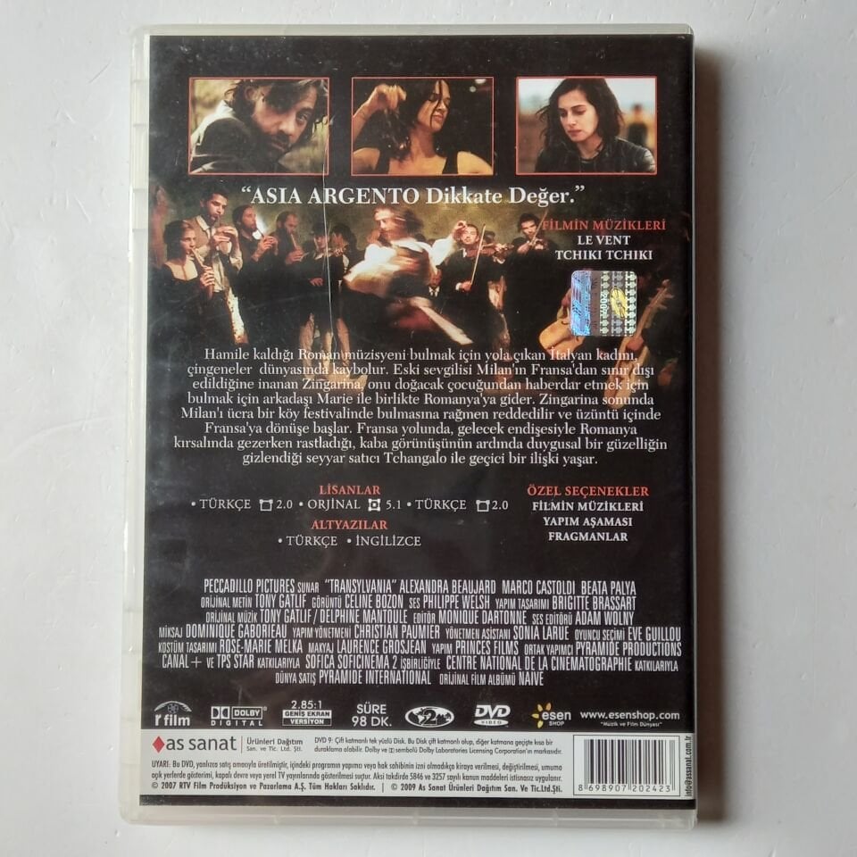TRANSYLVANIA - ASIA ARGENTO, AMIRA CASAR, BİROL ÜNEL - DVD 2.EL