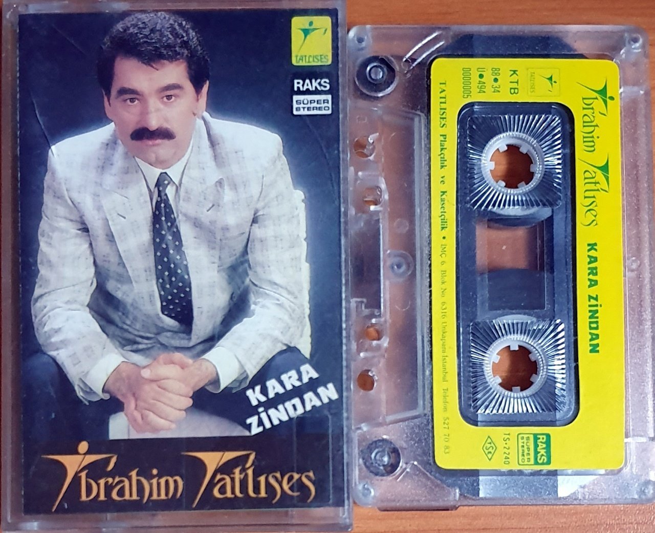 İBRAHİM TATLISES - KARA ZİNDAN (1988) - KASET TATLISES 2.EL
