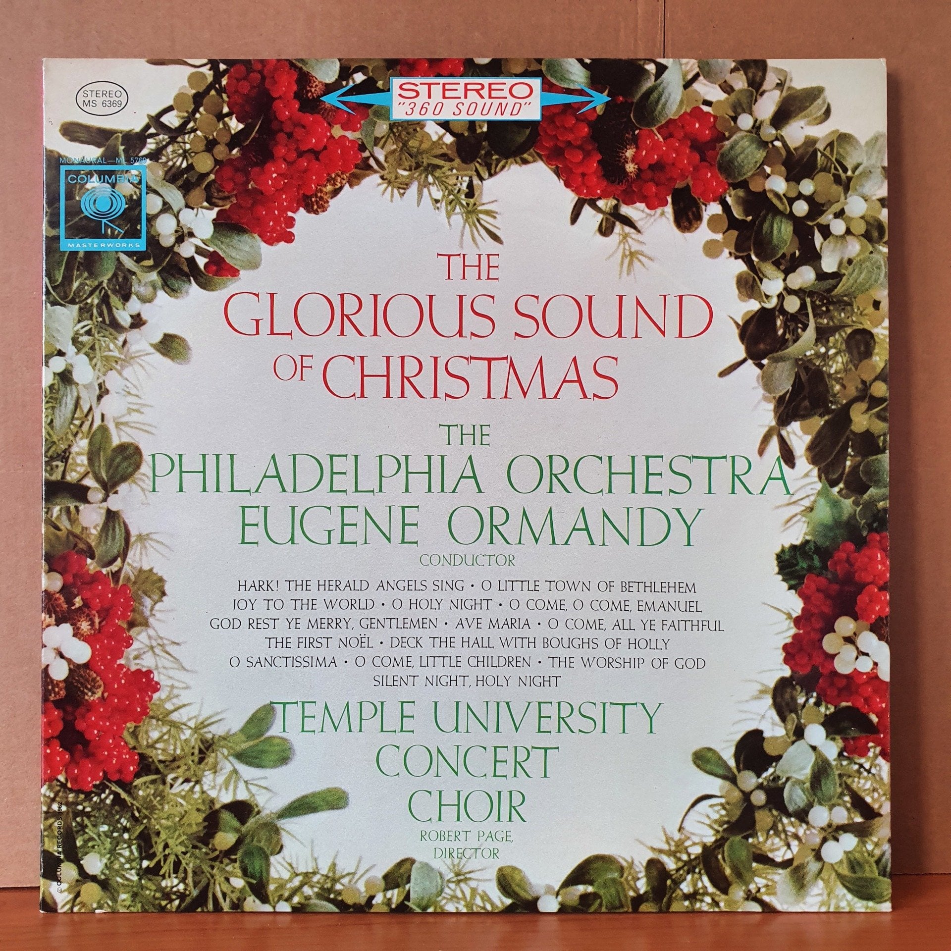 THE GLORIOUS SOUND OF CHRISTMAS / THE PHILADELPHIA ORCHESTRA, EUGENE ORMANDY (1962) - LP 2.EL PLAK