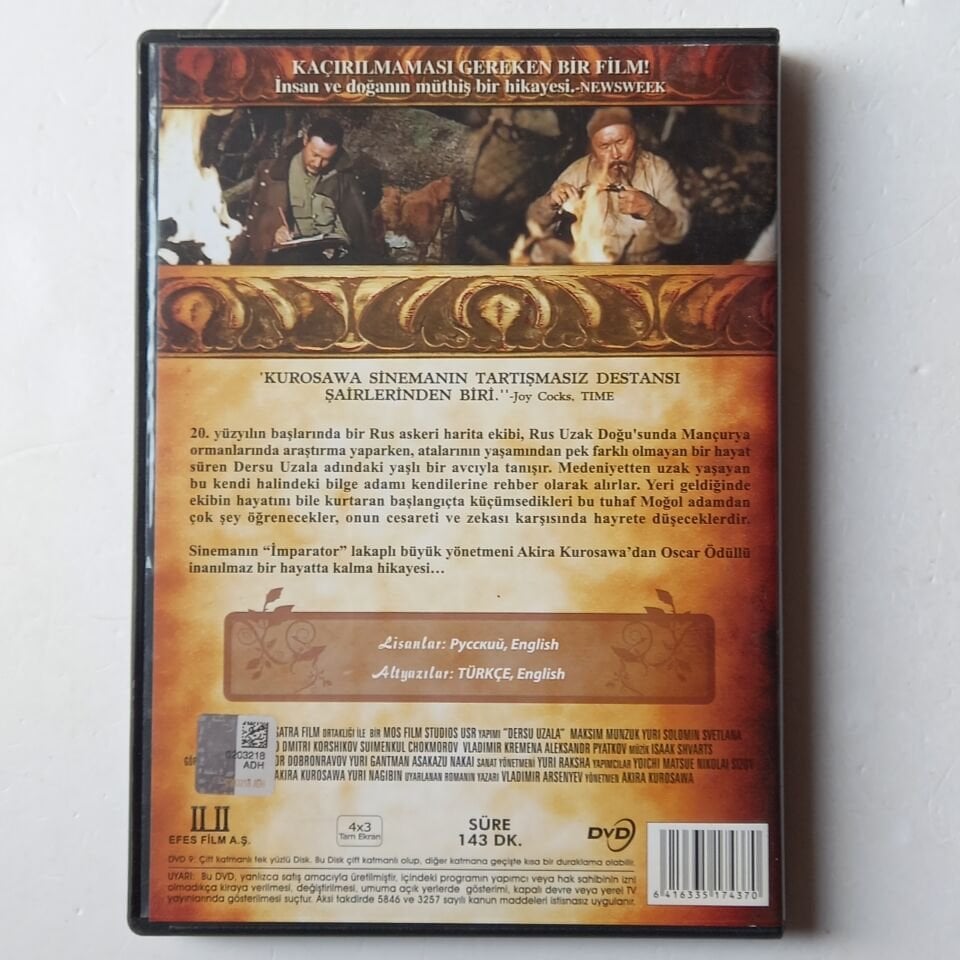 DERSU UZALA - AKIRA KUROSAWA KOLEKSİYONU NO:1 - DVD 2.EL