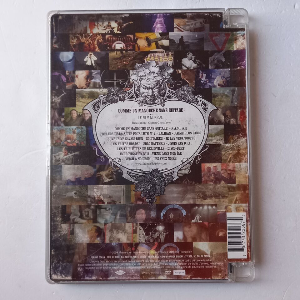 THOMAS DUTRONC – COMME UN MANOUCHE SANS GUITARE / LE FILM MUSICAL (2009) - DVD JEWEL CASE 2.EL
