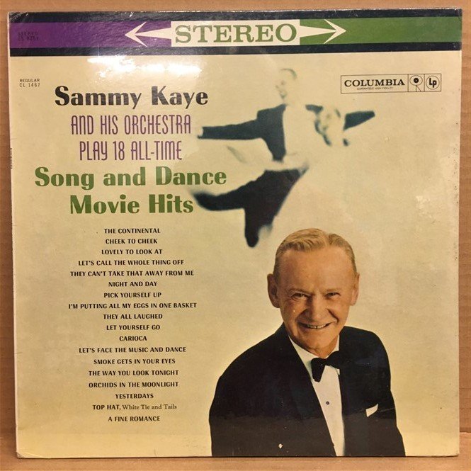 SAMMY KAYE - SONG AND DANCE MOVIE HITS - LP DÖNEM BASKISI SIFIR PLAK