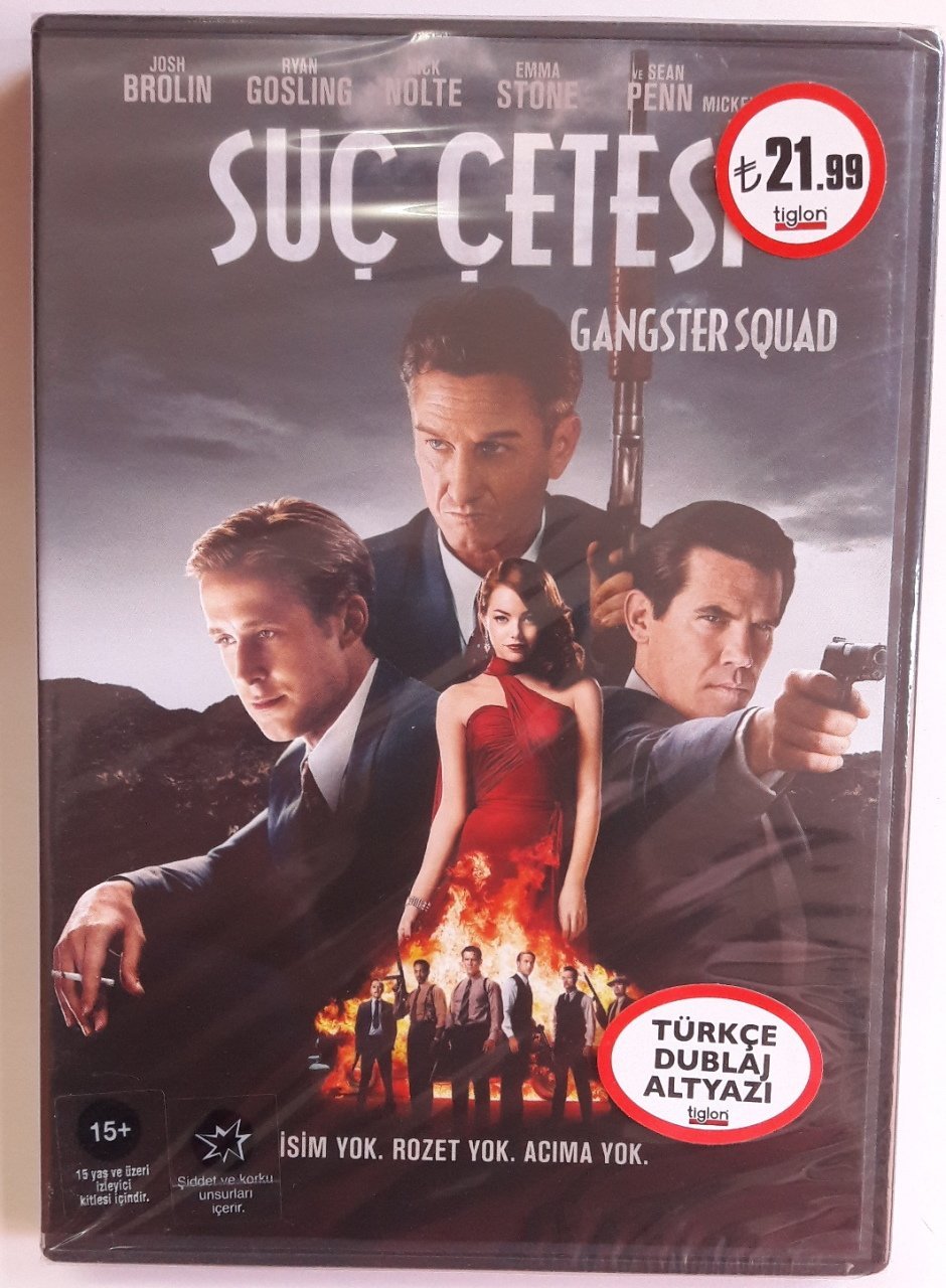 GANGSTER SQUAD - SUÇ ÇETESİ - RYAN GOSLING - DVD SIFIR