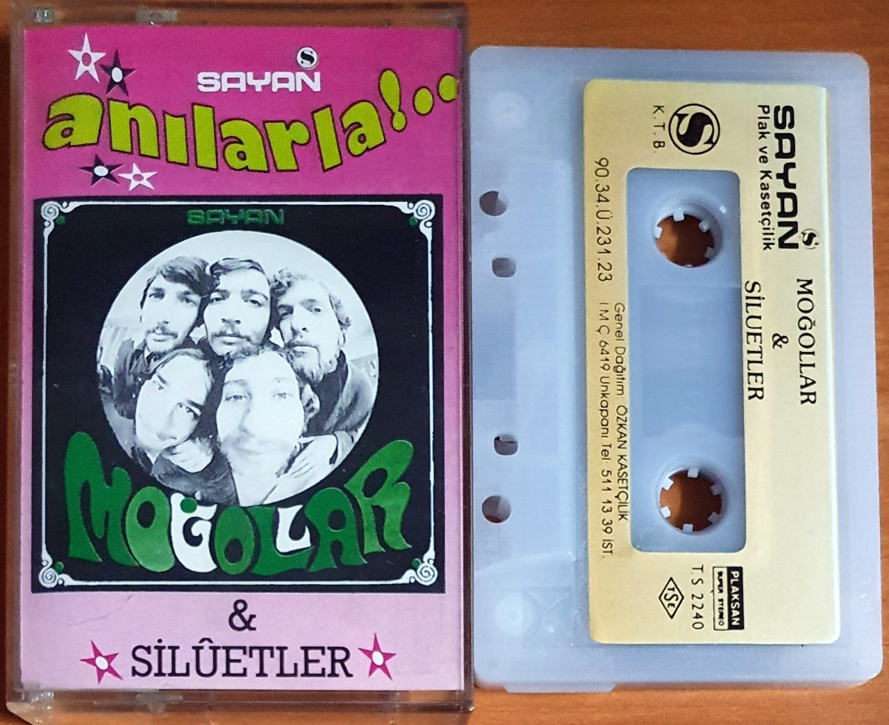 MOĞOLLAR & SİLÜETLER - ANILARLA (1990) - KASET 2.EL