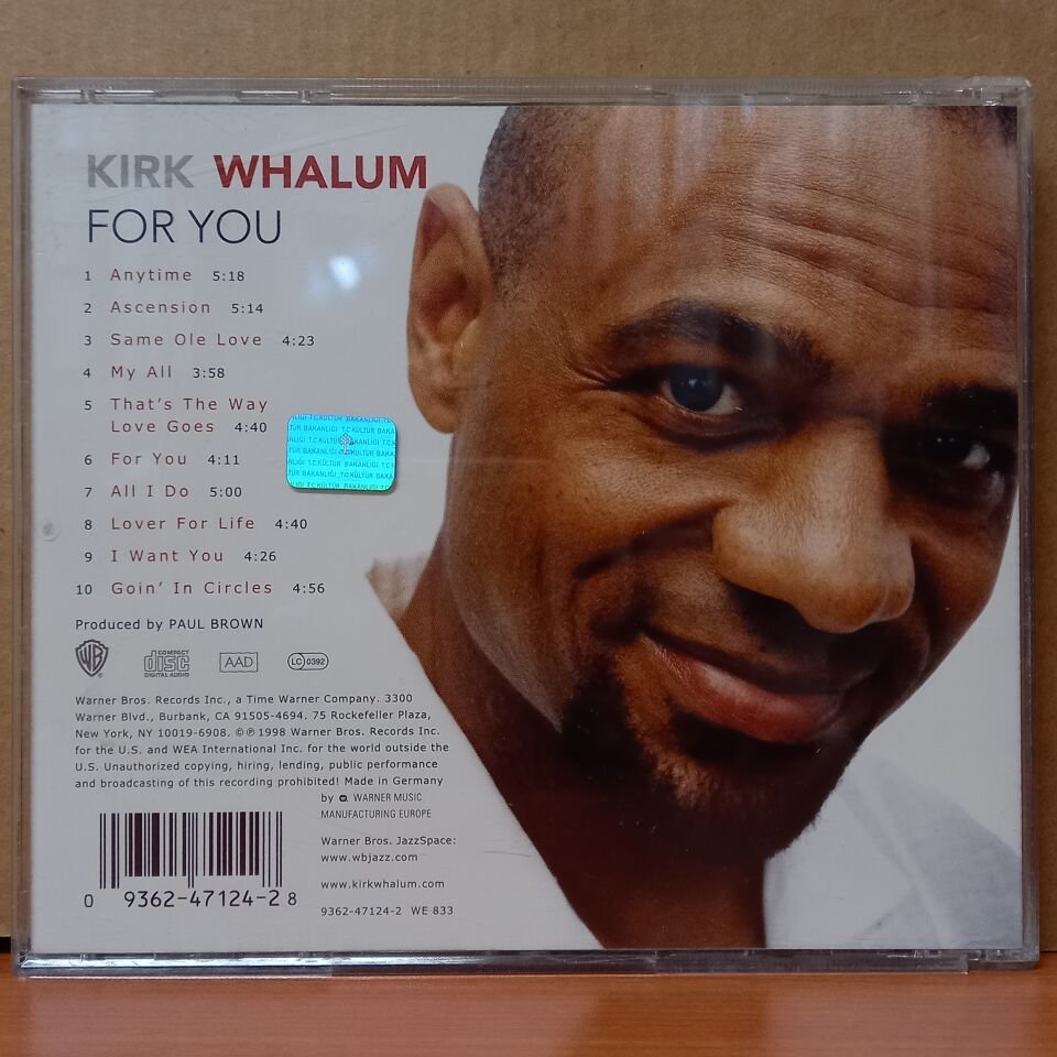 KIRK WHALUM – FOR YOU (1998) - CD 2.EL