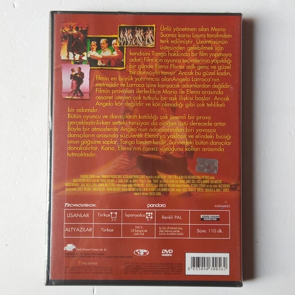TANGO - CARLOS SAURA - DVD AMBALAJINDA SIFIR