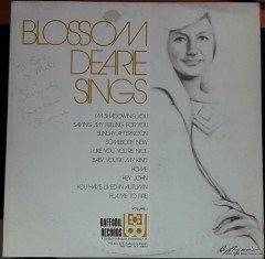 BLOSSOM DEARIE - SINGS (1973) - 2.EL PLAK İMZALI