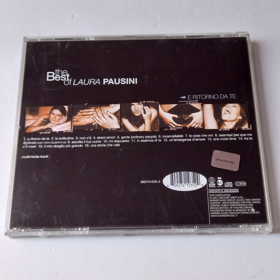 THE BEST OF LAURA PAUSINI - E RITORNO DA TE (2001) - CD REISSUE 2.EL