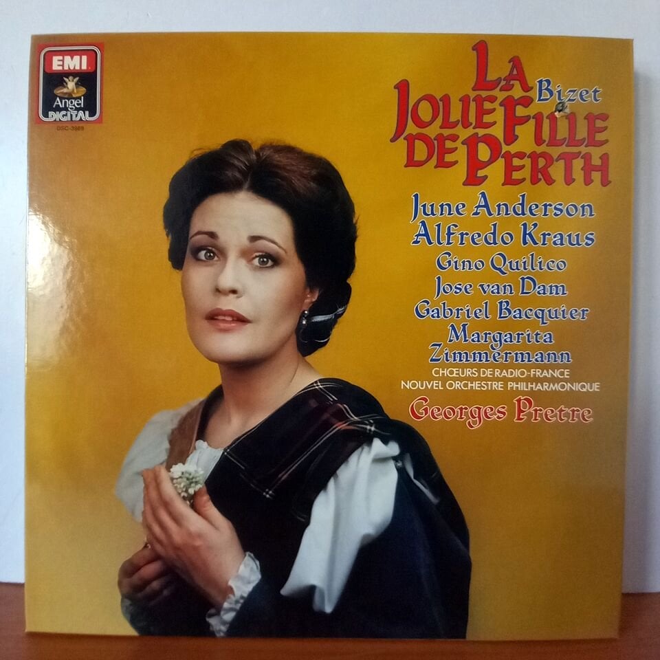 BIZET: LA JOLIE FILLE DE PERTH / JUNE ANDERSON, ALFREDO KRAUS, CHŒUR DE RADIO FRANCE, NOUVEL ORCHESTRA PHILHARMONIQUE, GEORGES PRETRE (1985) - 3LP BOX SET 2.EL PLAK