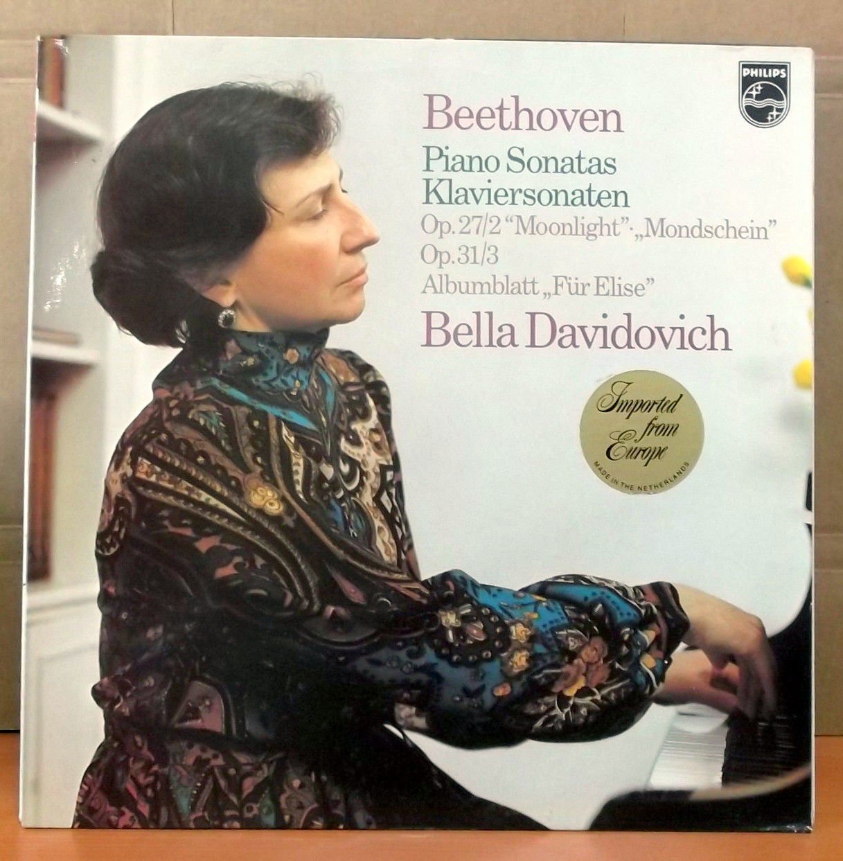 BEETHOVEN Piano Sonatas Bella DAVIDOVICH LP 2.EL