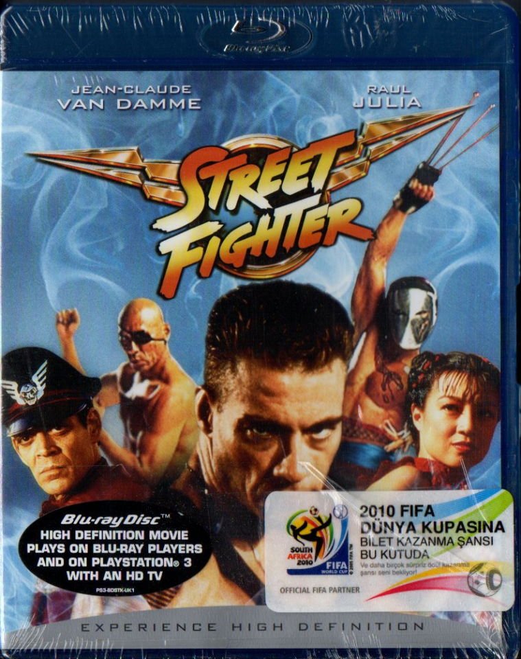 STREET FIGHTER (1994) JEAN CLAUDE VAN DAMME, RAUL JULIA, KYLIE MINOGUE - BLU-RAY AMBALAJINDA SIFIR
