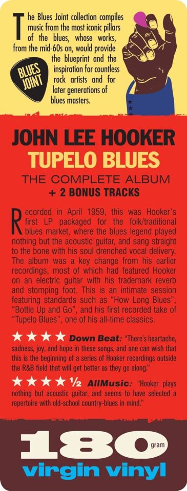 JOHN LEE HOOKER - TUPELA BLUES / The Country Blues Of John Lee Hooker (1959) - LP 180GR 2024 EDITION SIFIR PLAK