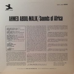 AHMED ABDUL-MALIK - SOUNDS OF AFRICA (1962) - PLAK SIFIR