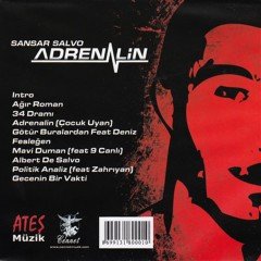 SANSAR SALVO - ADRENALİN (2008) - CD HIP HOP / JEWEL CASE AMBALAJINDA SIFIR
