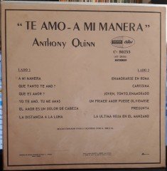 ANTHONY QUINN - IN MY OWN WAY... I LOVE YOU - 2.EL PLAK