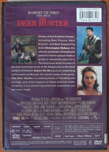 The DEER HUNTER - ROBERT DE NIRO - MERYL STREEP - CHRISTOPHER WALKEN - DVD 2.EL 1. BÖLGE TR ALTYAZI YOKTUR