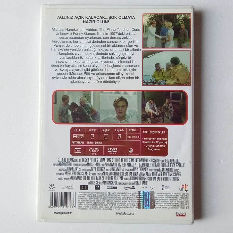 FUNNY GAMES / ÖLÜMCÜL OYUNLAR - MICHAEL HANEKE - DVD 2.EL