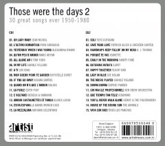 THOSE WERE THE DAYS 2 - 30 GREAT SONGS EVER 1950-1980 (2010) - 2CD SIFIR