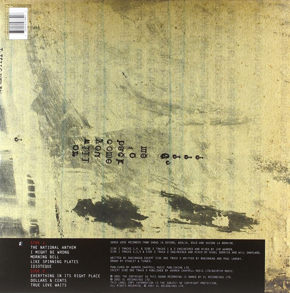 RADIOHEAD – I MIGHT BE WRONG - LIVE RECORDINGS (2001) - LP 2016 REISSUE SIFIR PLAK