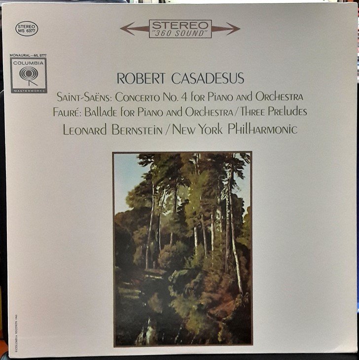 SAINT-SAËNS: CONCERTO NO.4 FOR PIANO, FAURÉ: BALLADE FOR PIANO, ROBERT CASADESUS, NEW YORK PHILHARMONIC, LEONARD BERNSTEIN - PLAK 2.EL