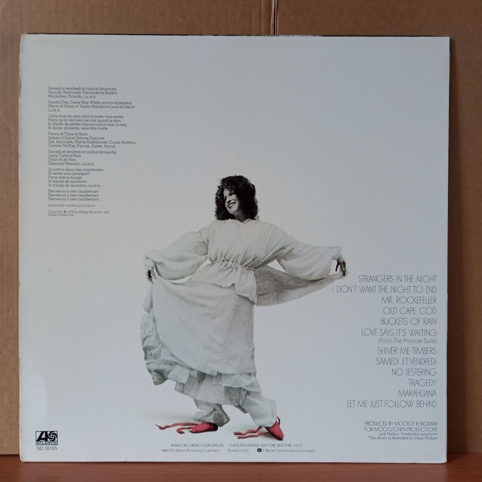 BETTE MIDLER – SONGS FOR THE NEW DEPRESSION (1976) - LP 2.EL PLAK