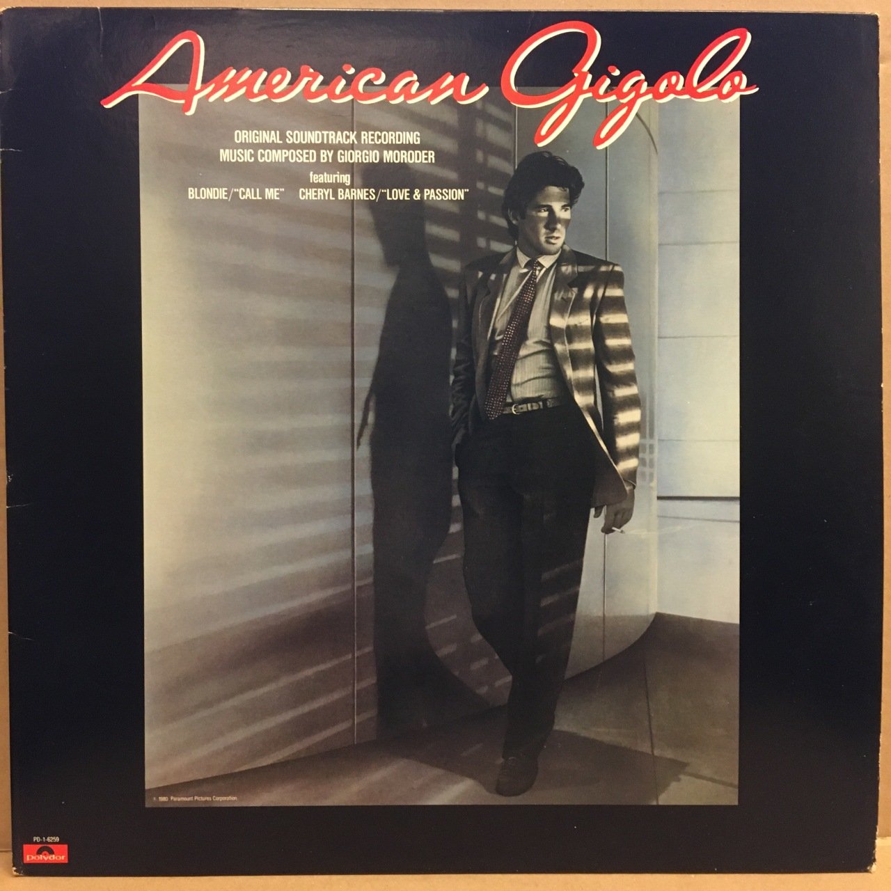 AMERICAN GIGOLO SOUNDTRACK GIORGIO MORODER (1980) 2.EL PLAK