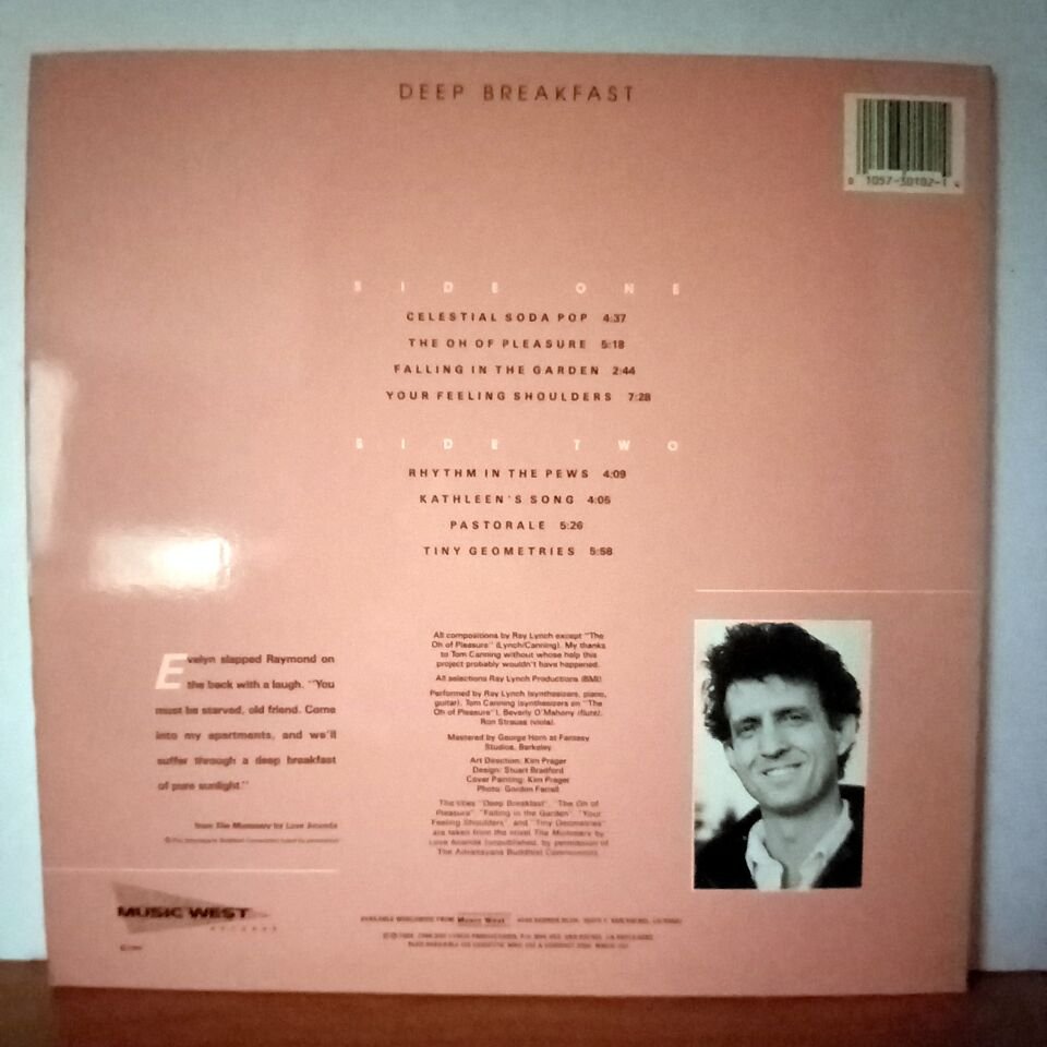 RAY LYNCH – DEEP BREAKFAST (1986) - LP 2.EL PLAK