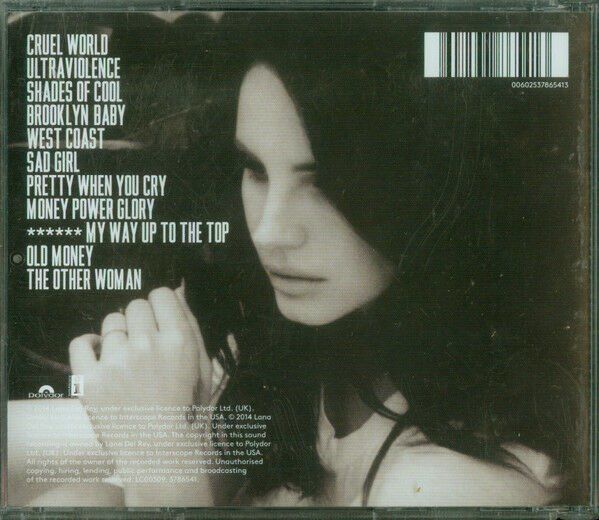 LANA DEL REY – ULTRAVIOLENCE (2014) - CD REISSUE JEWEL CASE AMBALAJINDA SIFIR