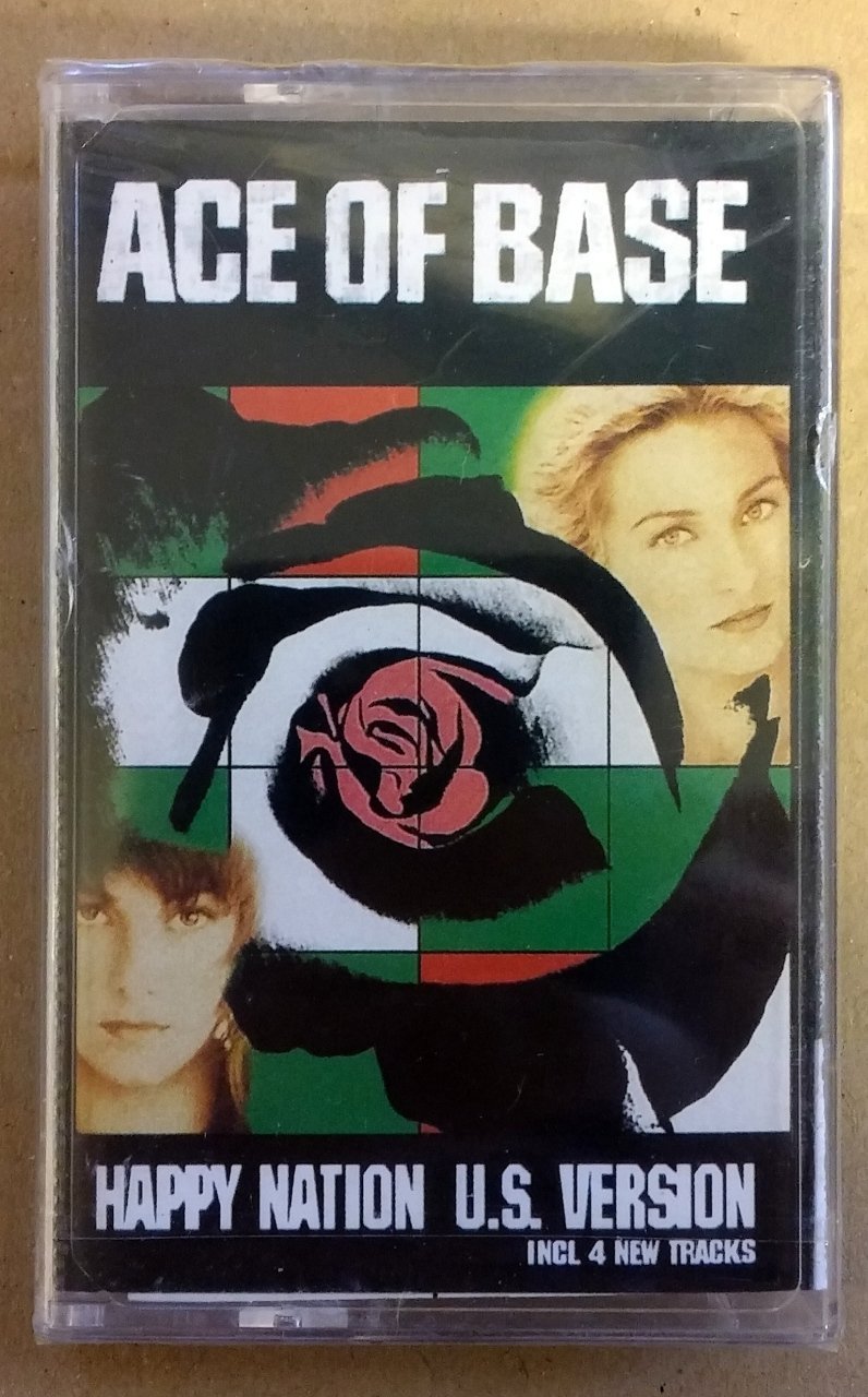 ACE OF BASE - HAPPY NATION U.S.VERSION (INCLUDED 4 NEW TRACKS) CASSETTE MADE IN TURKEY ''NEW''