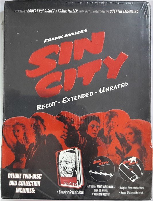 SIN CITY - GÜNAH ŞEHRİ - BRUCE WILLIS - JESICA ALBA - BENICIO DEL TORO - FRANK MILLER - 2DVD SIFIR 1. BÖLGE TR ALTYAZI YOKTUR