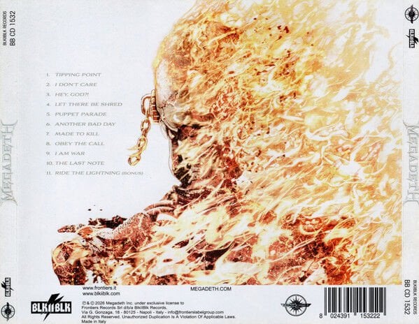 MEGADETH - MEGADETH (2026) - CD JEWEL CASE / AMBALAJINDA SIFIR